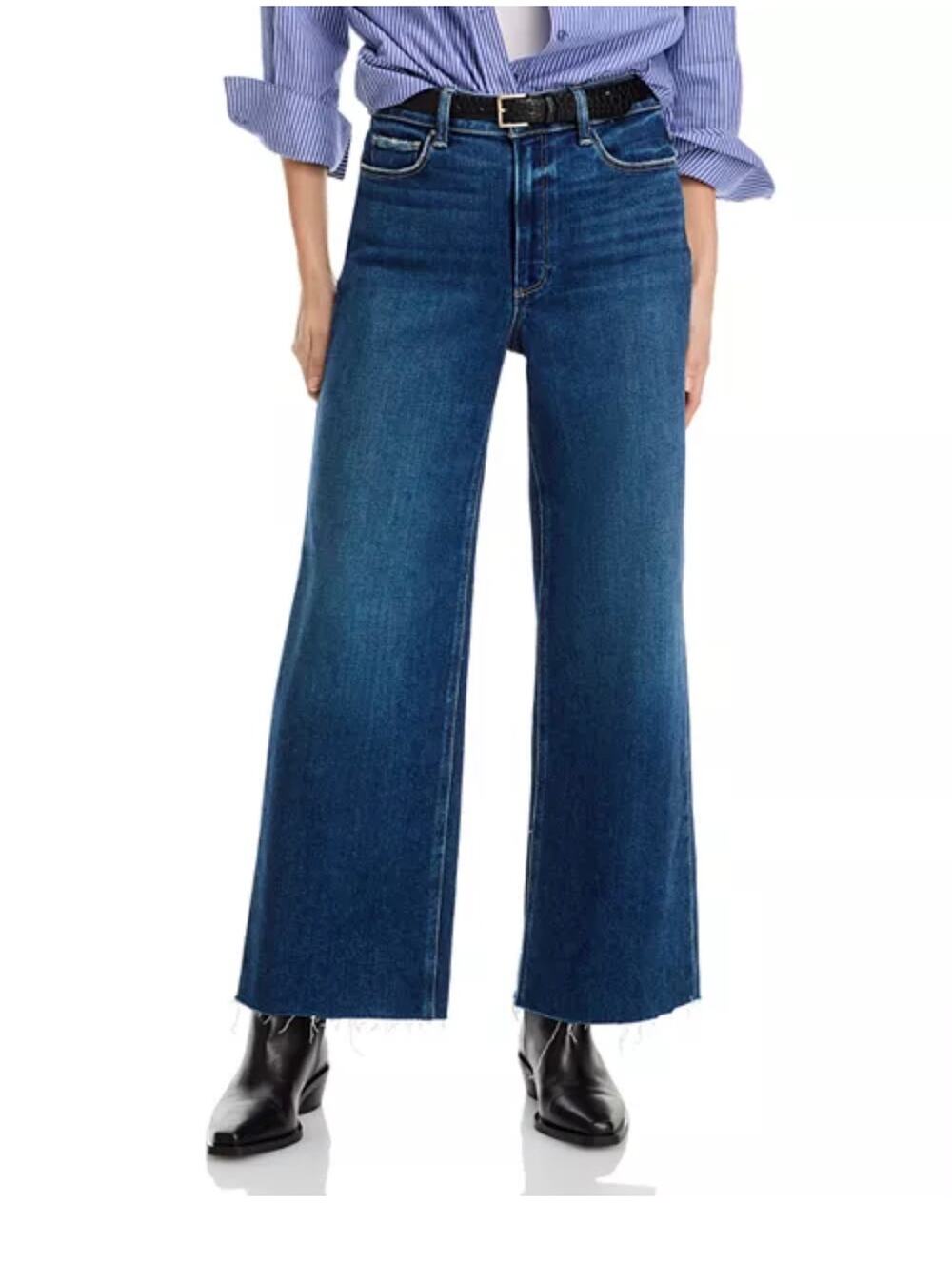 Paige Sasha Petite 30" Wide Leg Jean Sz 28 (New)
